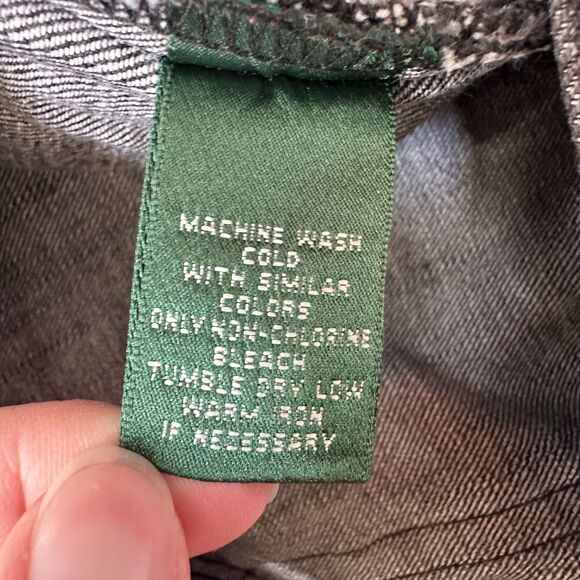 Lauren Ralph Lauren Jeans Co. Women’s 16W Black Denim Straight Leg Stretch Jeans - Picture 6 of 6